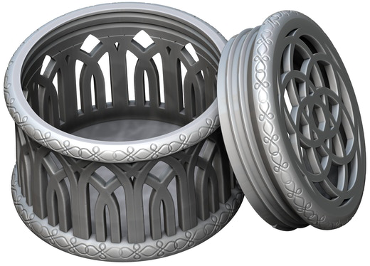 Ars Moriendi - Mythic Dice Box - Elf - DnD/TTRPG/Roleplaying/Wargames - Helios3DPrinting