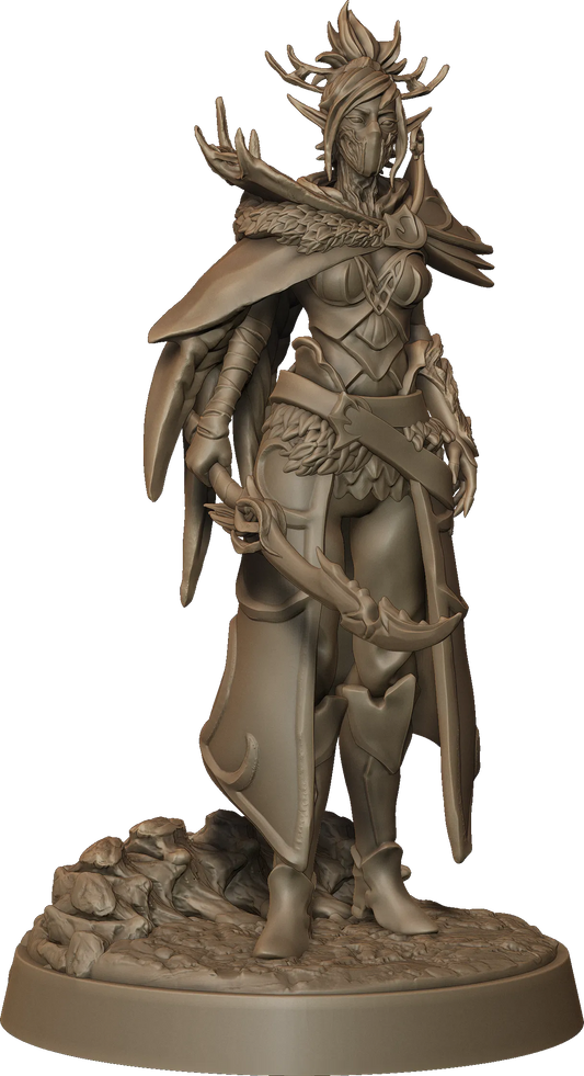 Monolith Arts - Whispering Forest II - Elf Sword Female #1 - DnD/TTRPG Figure/Miniature