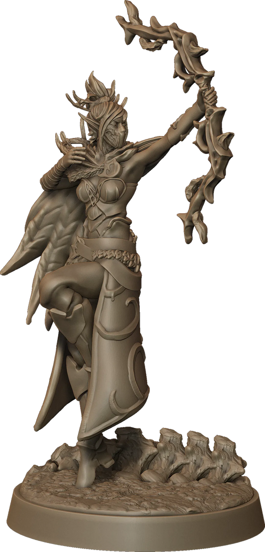 Monolith Arts - Whispering Forest II - Elf Archer Female #2 - DnD/TTRPG Figure/Miniature