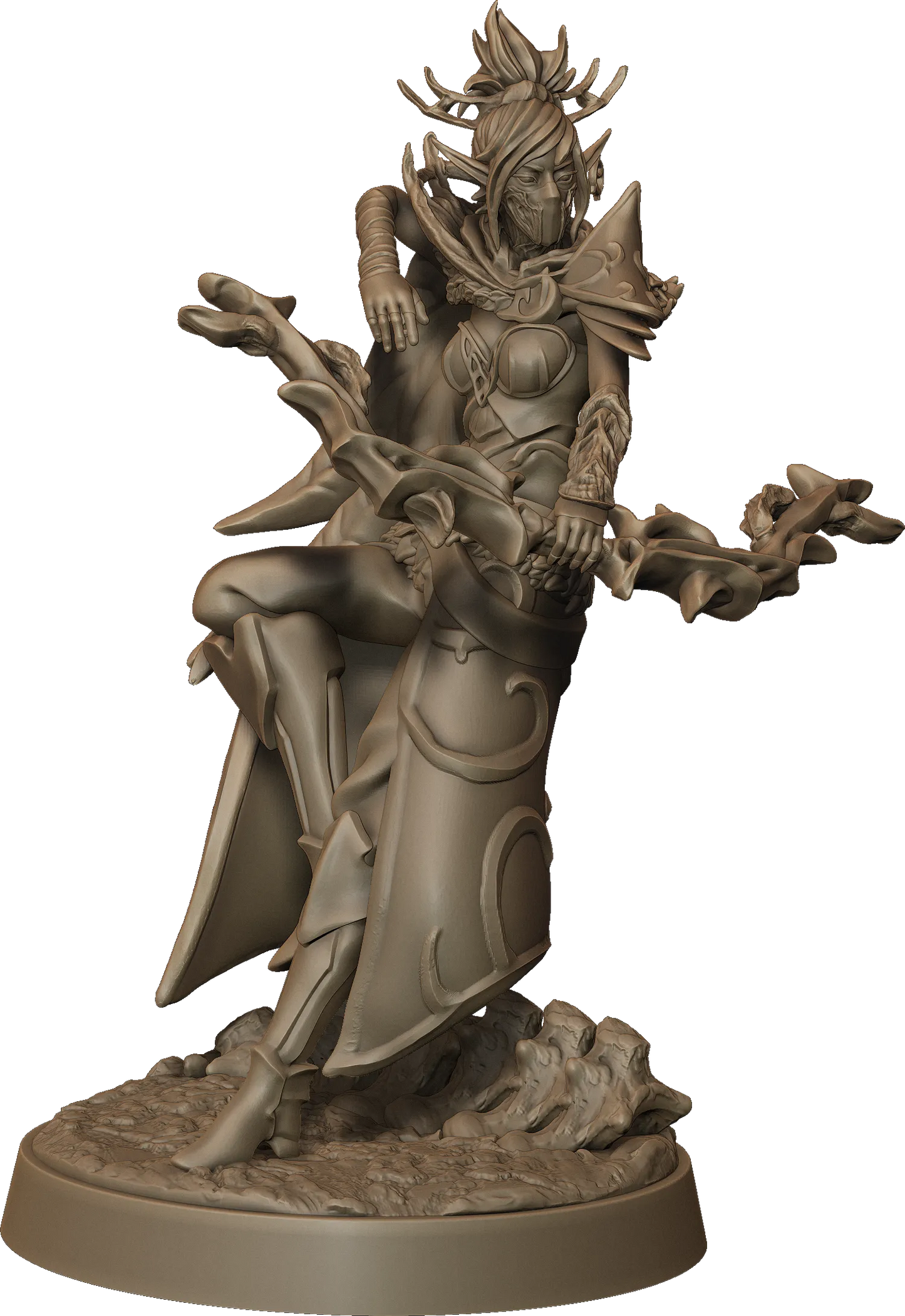 Monolith Arts - Whispering Forest II - Elf Archer Female #3 - DnD/TTRPG Figure/Miniature