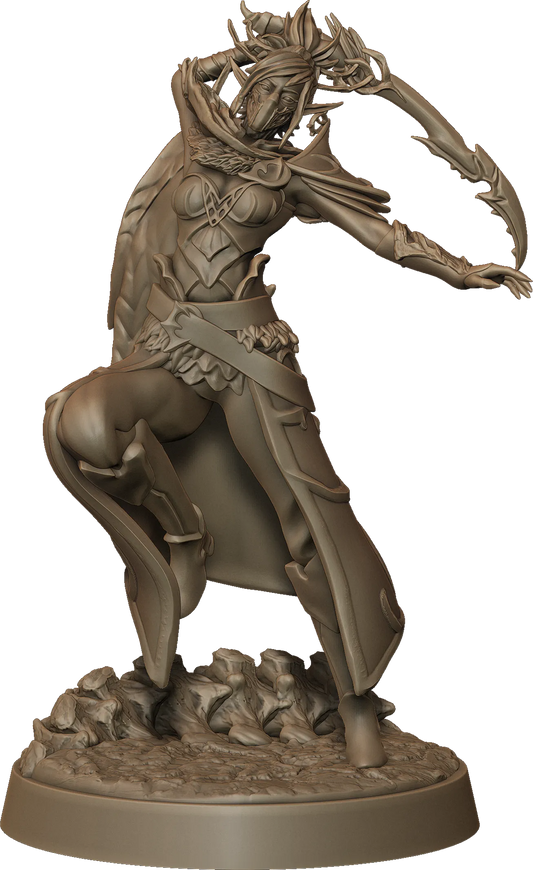 Monolith Arts - Whispering Forest II - Elf Sword Female #2 - DnD/TTRPG Figure/Miniature