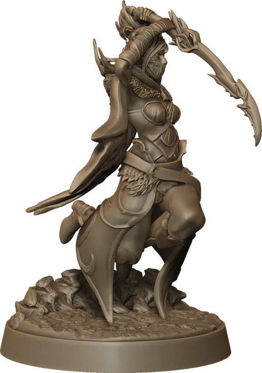 Monolith Arts - Whispering Forest II - Elf Sword Female #3 - DnD/TTRPG Figure/Miniature