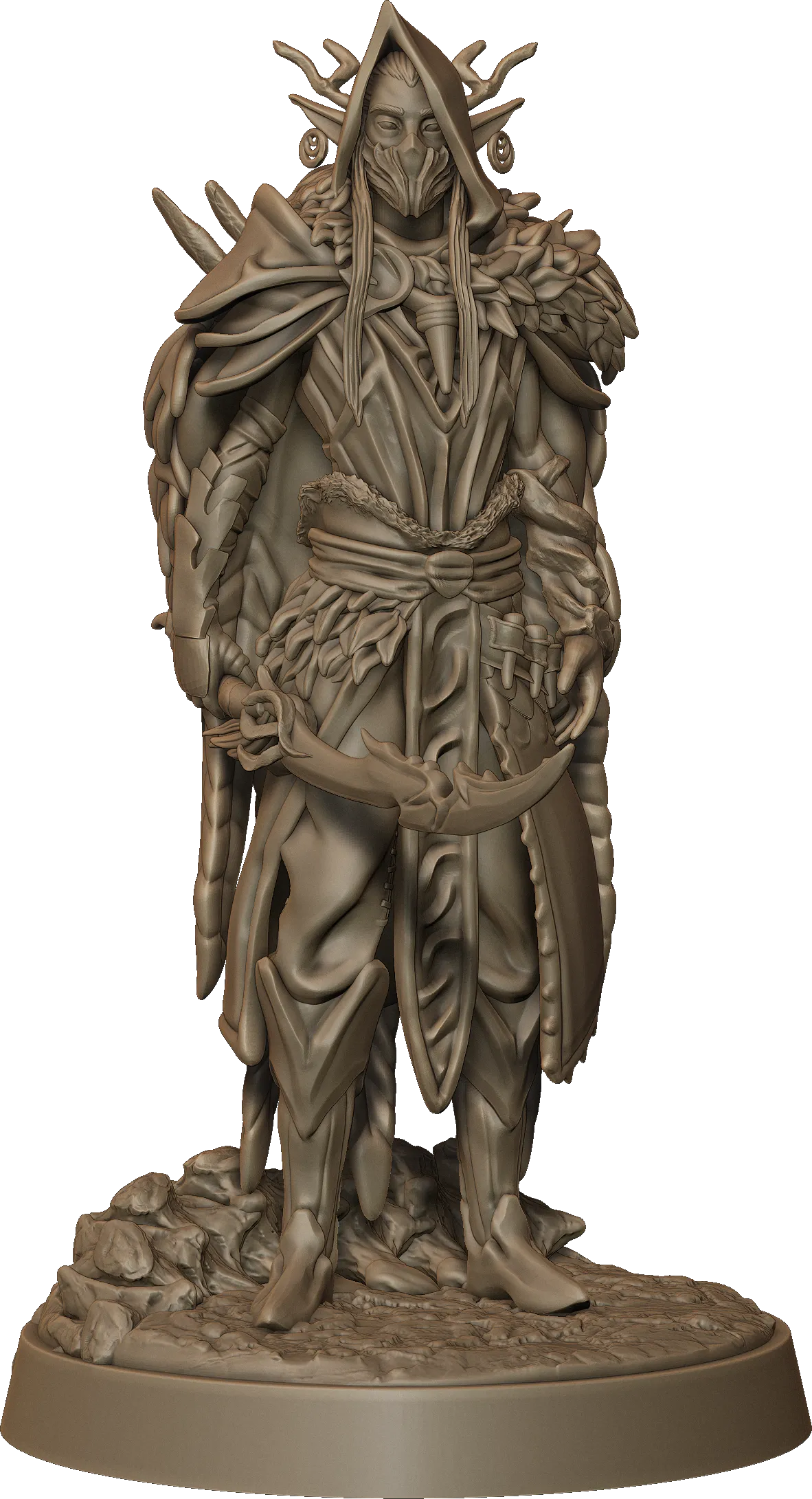 Monolith Arts - Whispering Forest II - Elf Archer Male #1 - DnD/TTRPG Figure/Miniature