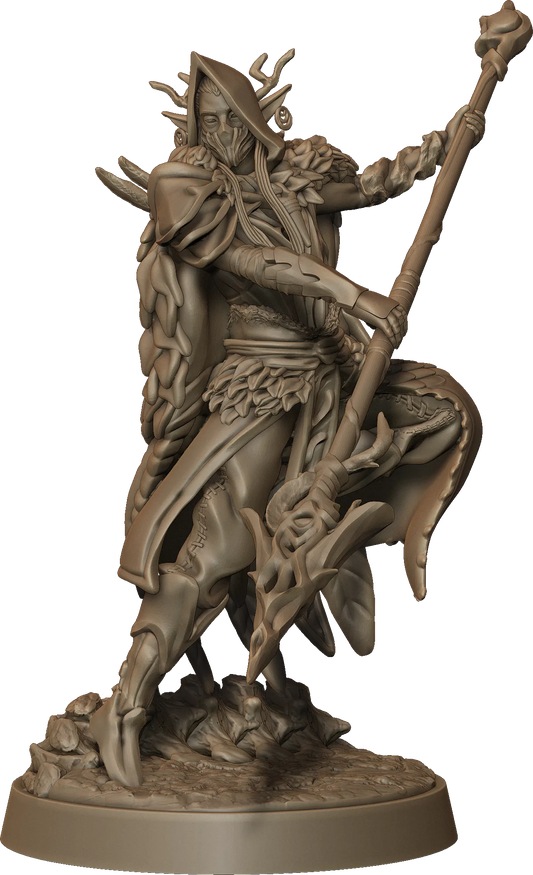 Monolith Arts - Whispering Forest II - Elf Spear Male #2 - DnD/TTRPG Figure/Miniature