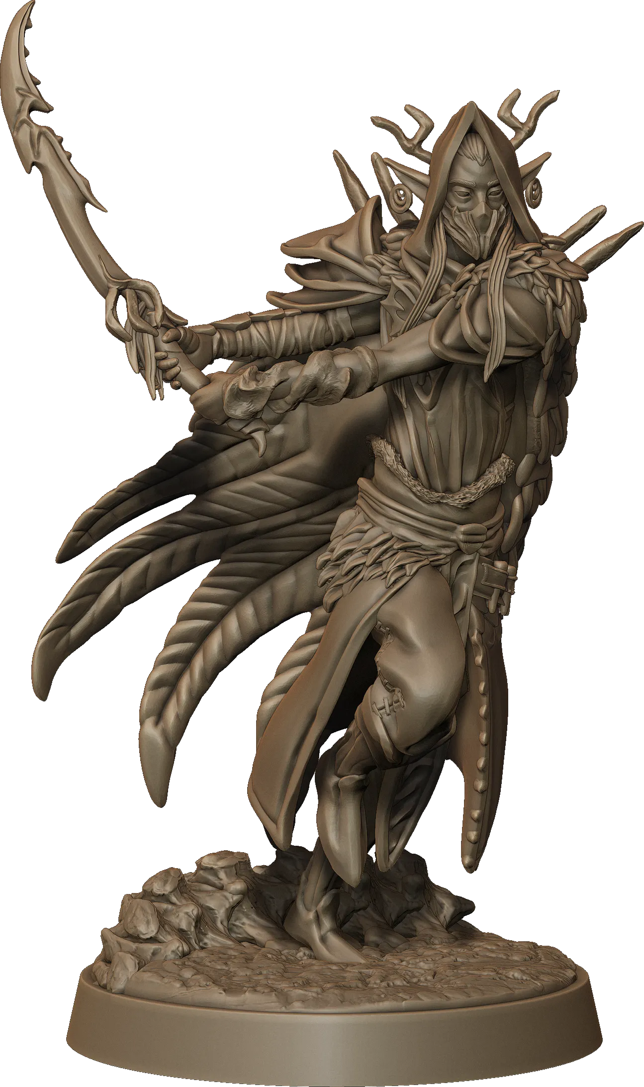 Monolith Arts - Whispering Forest II - Elf Sword Male #1 - DnD/TTRPG Figure/Miniature