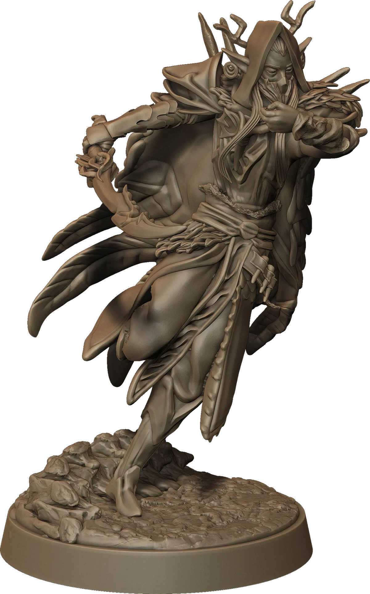 Monolith Arts - Whispering Forest II - Elf Sword Male #2 - DnD/TTRPG Figure/Miniature
