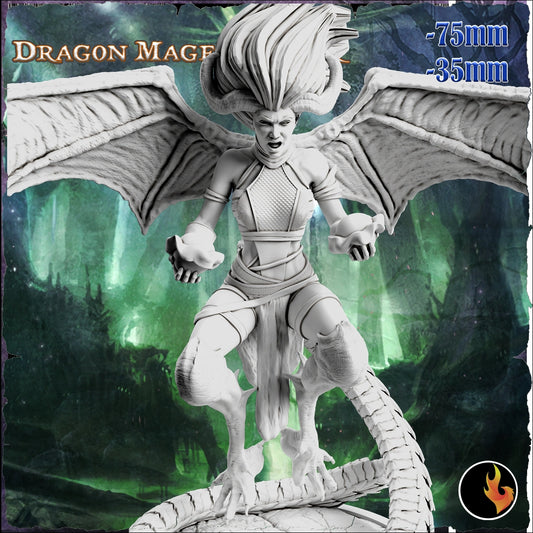 Ravi - Fantasy Girls #2 - Ember, Dragon Mage - 75mm Pin Up/Figure/Model/Diorama