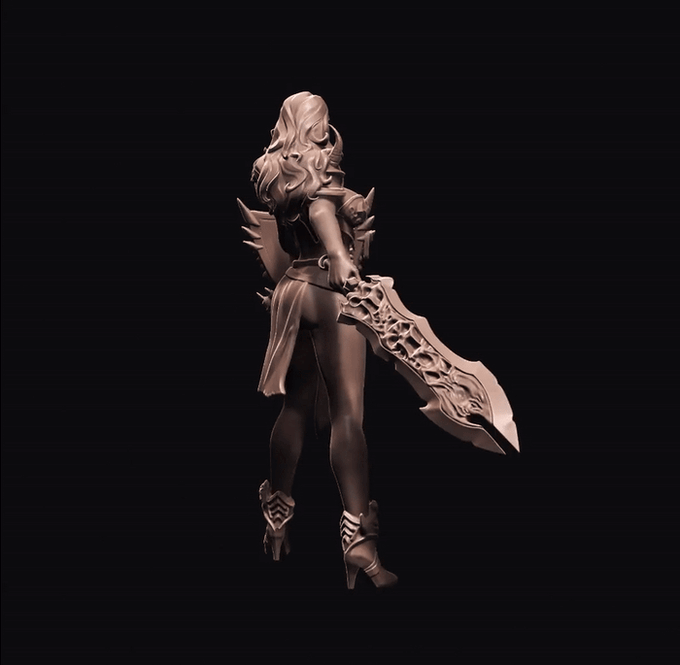 Swantales Interactive - Authel - 75mm Pin Up/Figure/Model/Diorama
