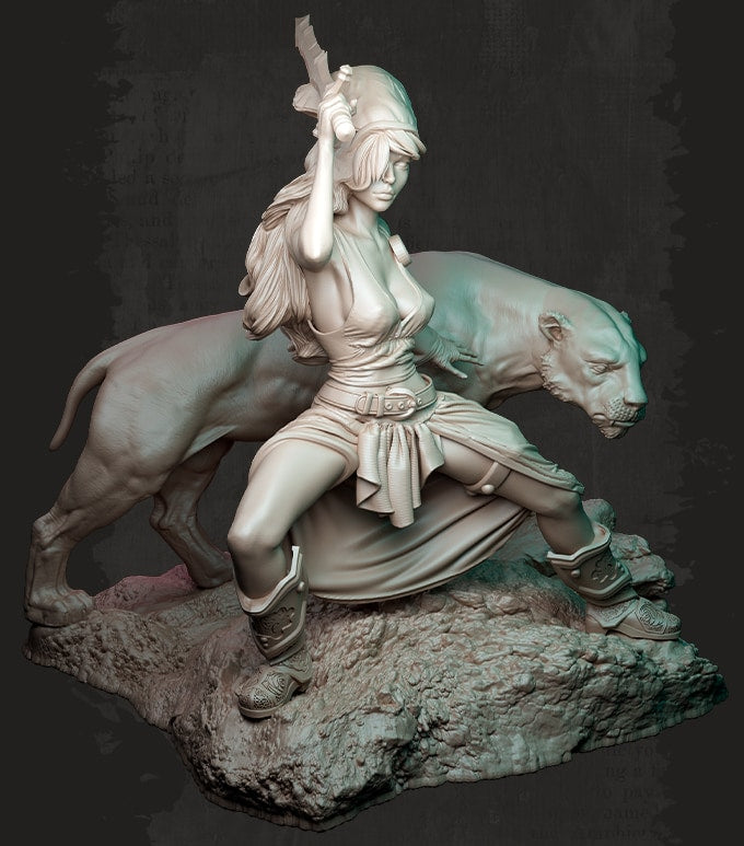 Nocturna - Jungle of Atheroth - 40/80mm Pin Up/Figure/Model/Diorama