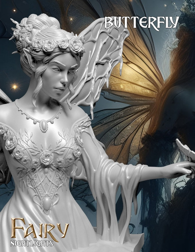 MiniArtCreations - Fairy Busts - Butterfly - 75mm Pin Up/Figure/Model/Diorama