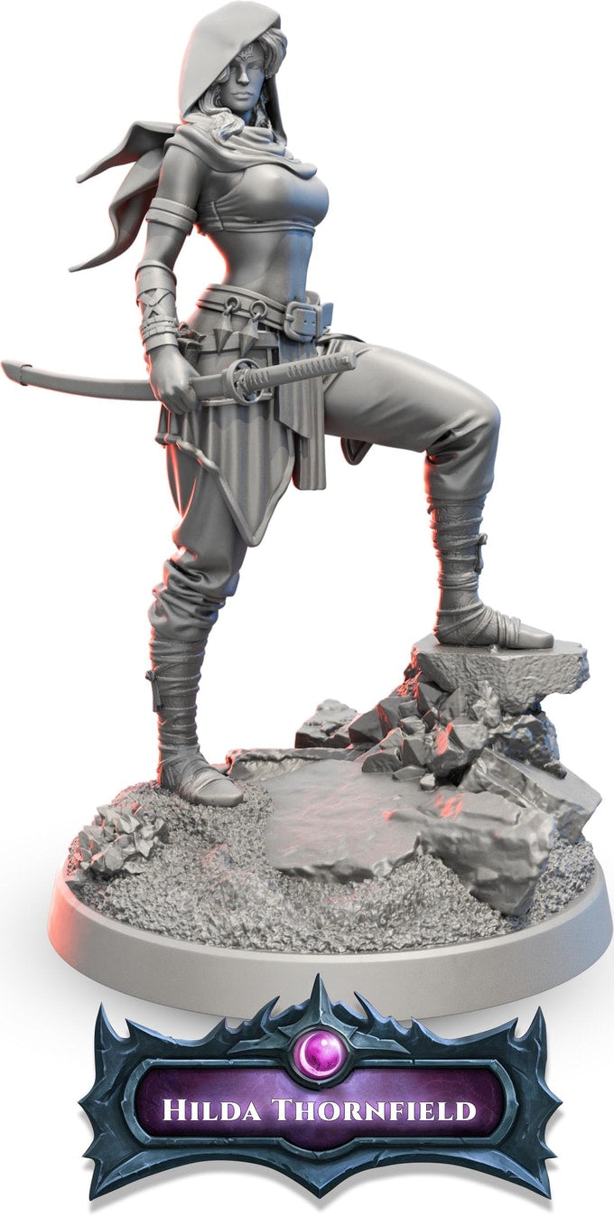 Fredrik Rosado - Rise of the Devourer - Freja Sterling - 75mm Pin Up/Figure/Model/Diorama