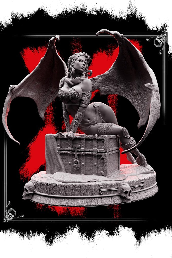 Fredrik Rosado - Succubus Queen DrazKira - 75mm Pin Up/Figure/Model/Diorama