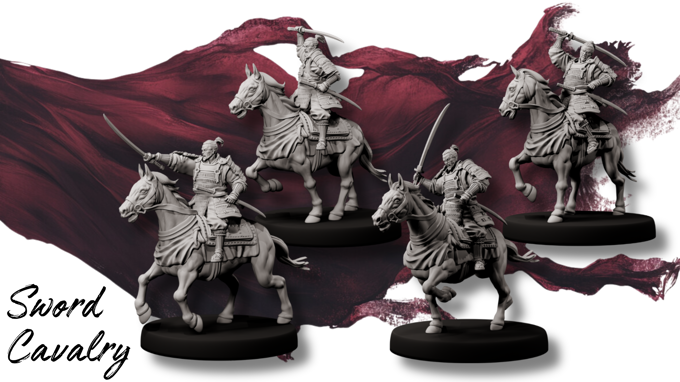 Forged Path - Tokugawa Bushido - Cavalry Sword - DnD/Pathfinder/TTRPG Figure