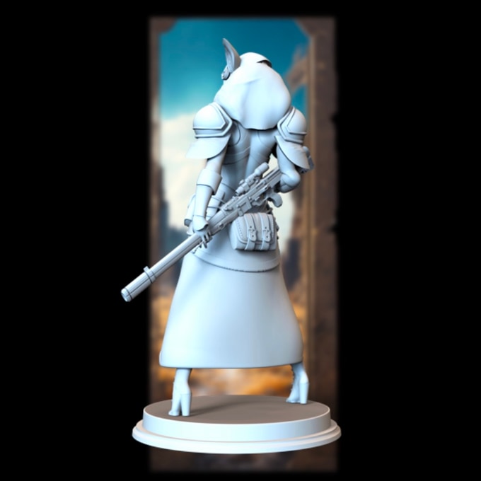 Broken Sword - Post Apocalyptic Elves - Lyra Dawnweaver - 75/100mmmm Pin Up/Figure/Model/Diorama