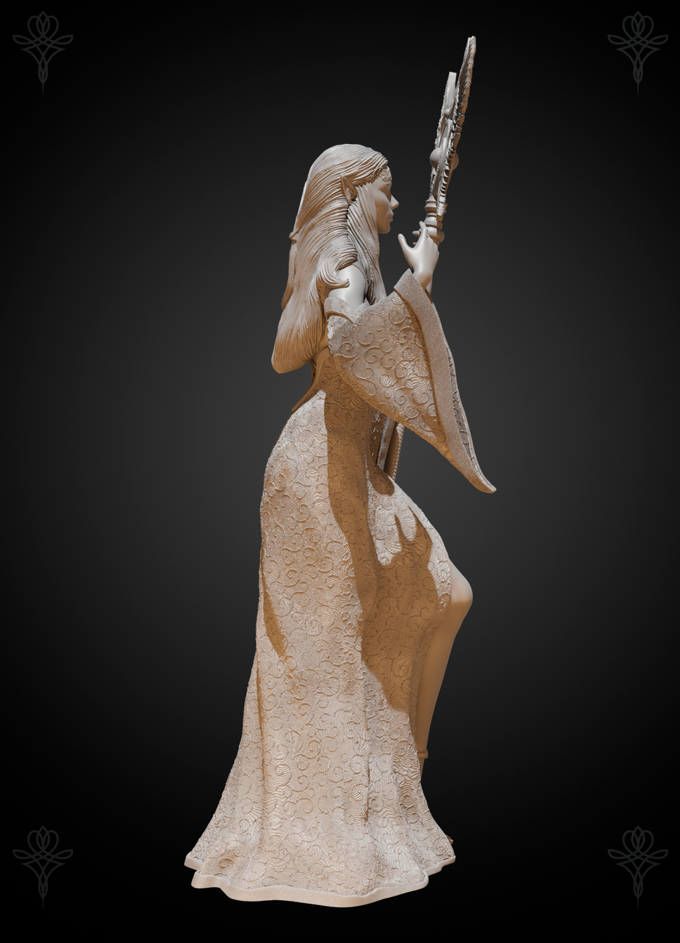 Acadia Studios - Tara Elven Queen - 32/75/100mm DnD/TTRPG Figure/Miniature - Helios3DPrinting