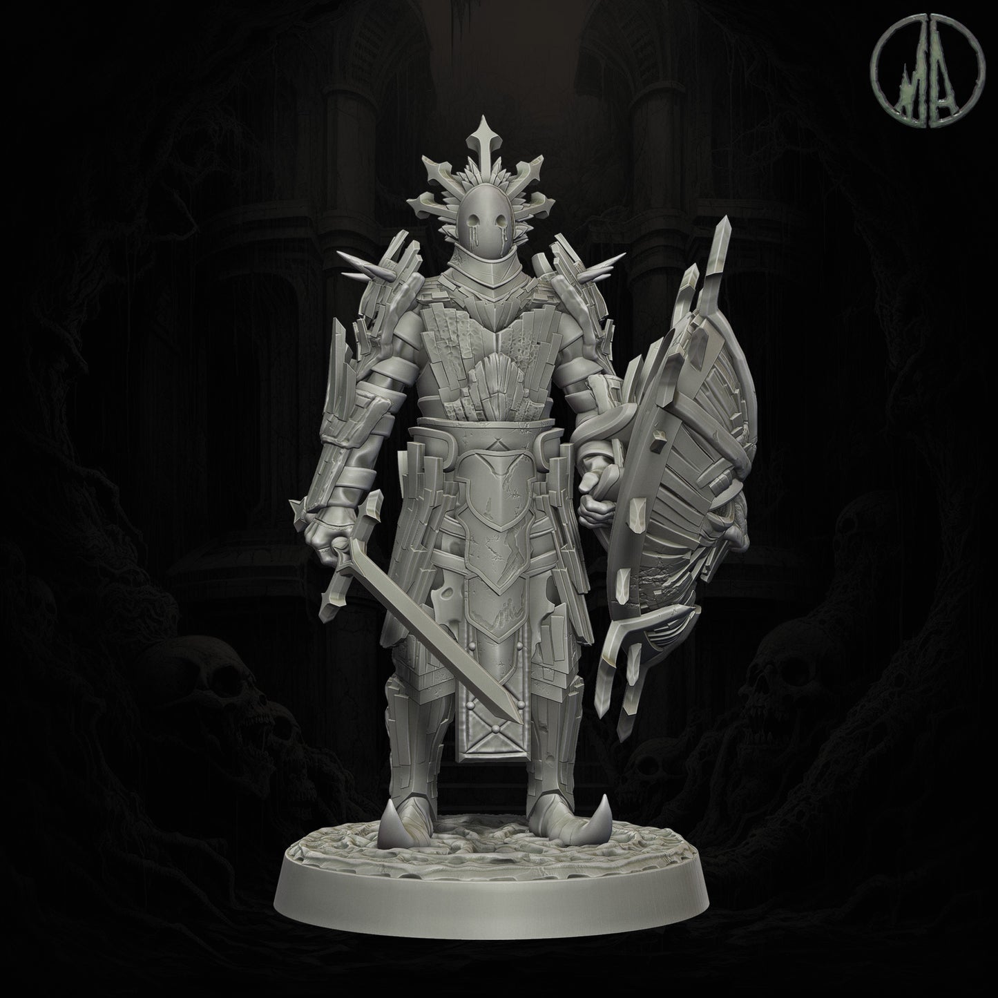 Monolith Arts - Echoes of the Void - Faceless Knight #1 - DnD/TTRPG Figure/Miniature