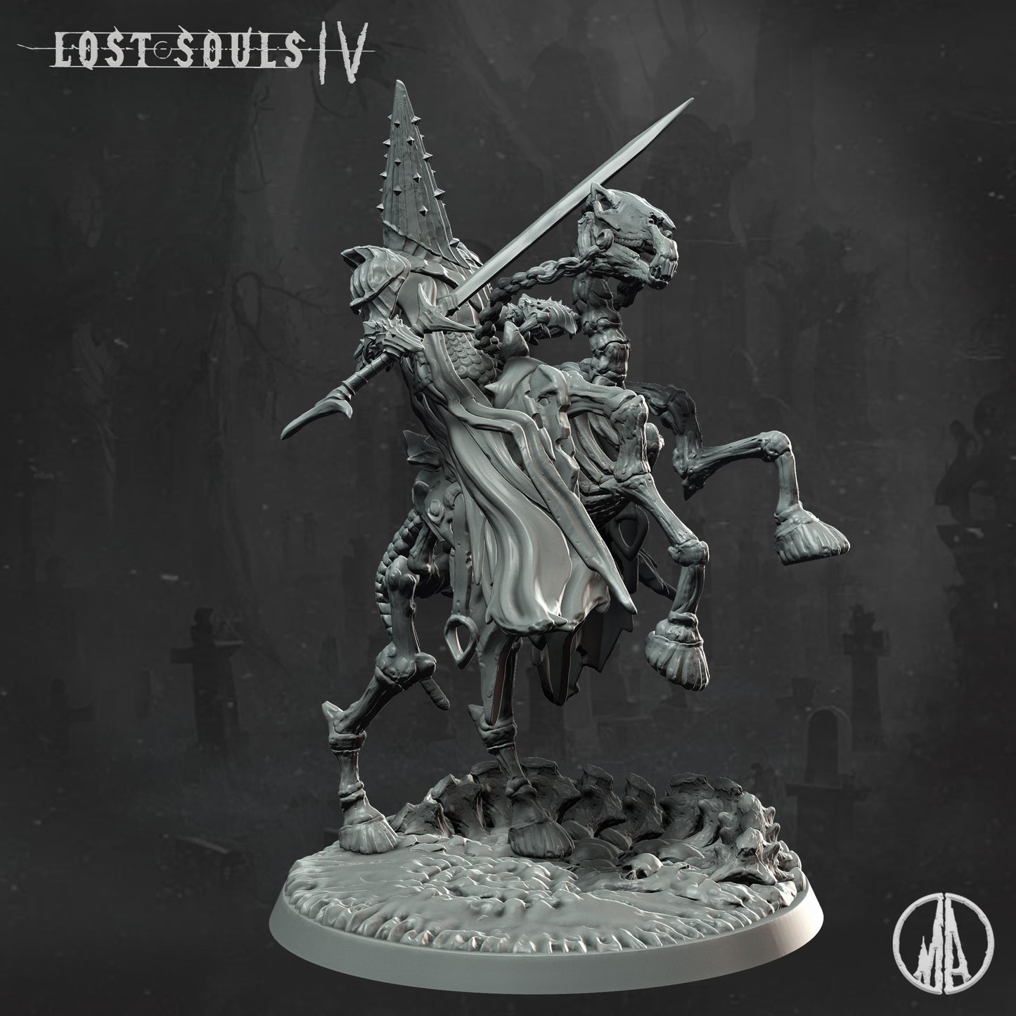 Monolith Arts - Lost Souls IV - Fading Void Rider - DnD/TTRPG Figure/Miniature