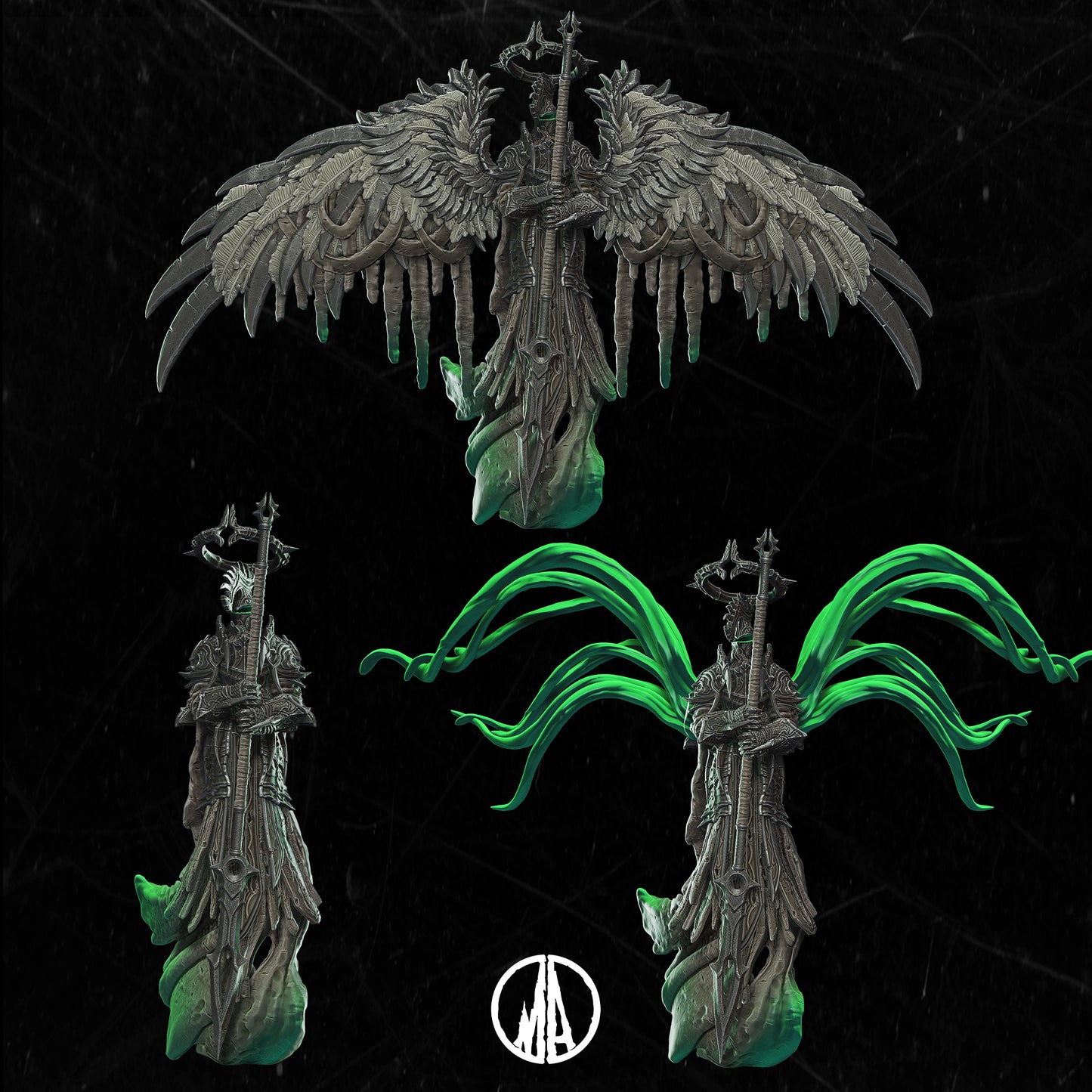 Monolith Arts - Lost Souls II - Fallen Angel - DnD/TTRPG Figure/Miniature