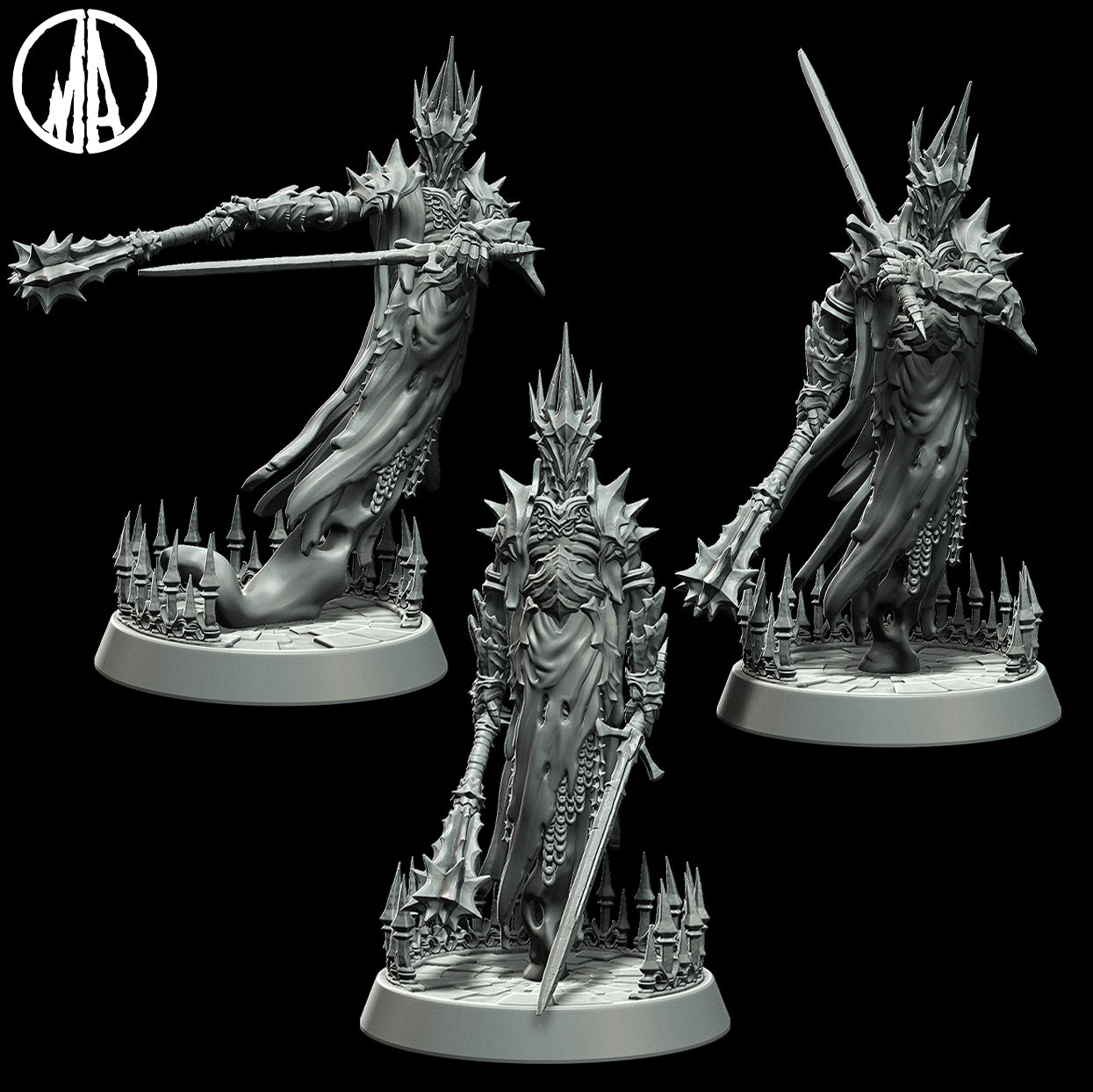 Monolith Arts - Lost Souls - Fallen Wraithlord - DnD/TTRPG Figure/Miniature