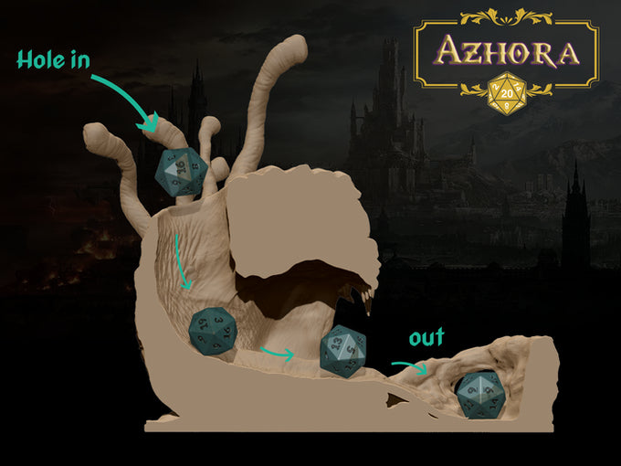 Azhora - Beholder Dice Tower - DnD/TTRPG/Roleplaying/Wargames