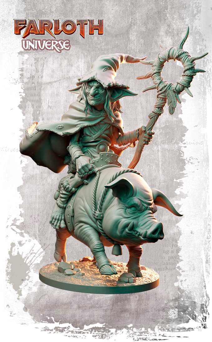 Nocturna - Farloth the Pig - 32/75mm Pin Up/Figure/Model/Diorama