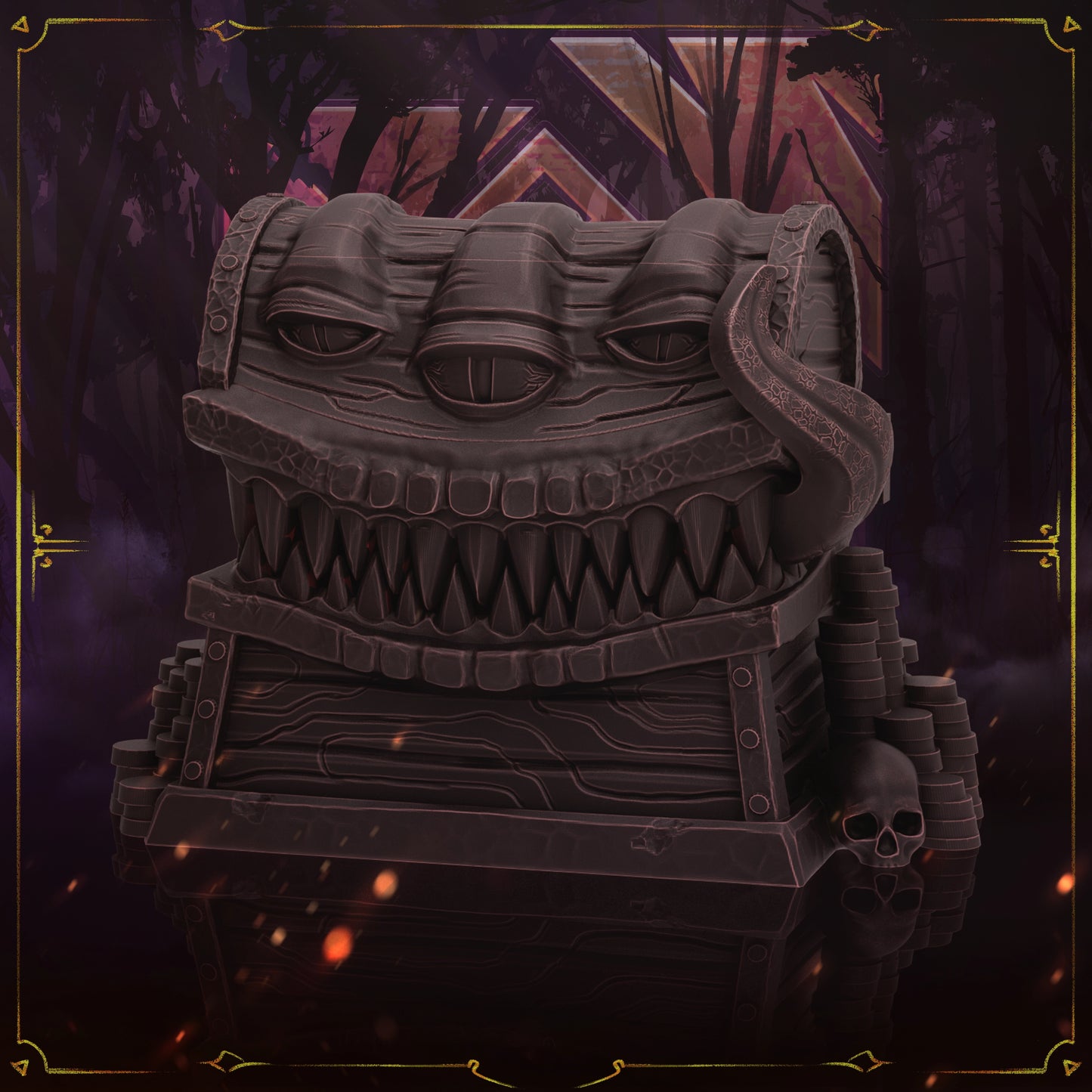 Mythic Roll - Dice Box/Case - Mimic - DnD/TTRPG/Roleplaying/Wargames