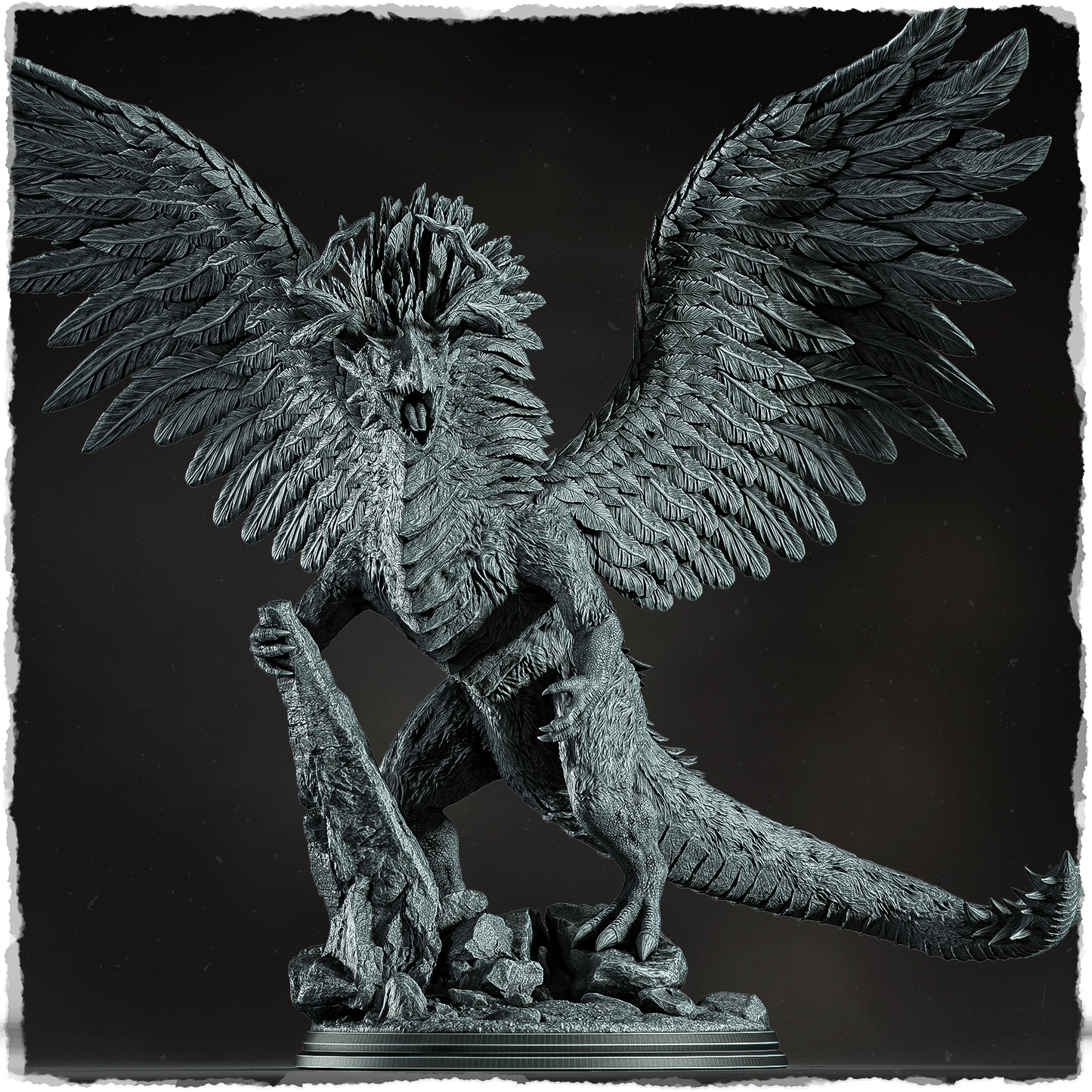 Evox Arts - Arcanterra #2 - Feathered Dragon - DnD/TTRPG Figure/Miniature