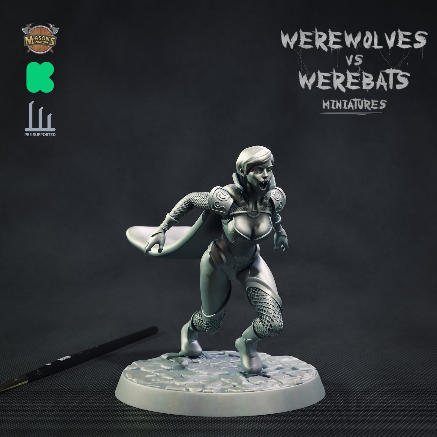 Masons Miniatures - Vampire #8 - DnD/TTRPG Figure/Miniature
