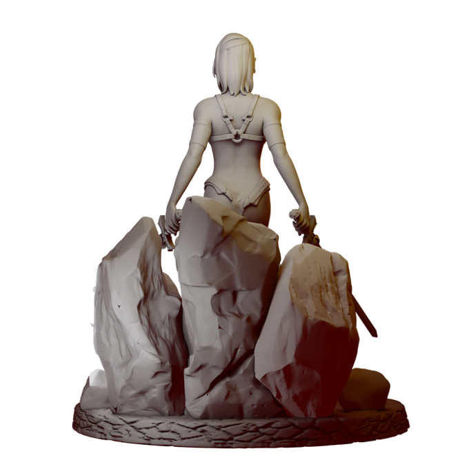 Dimi Mini - Dark Elf Warrior Amara Darkshadow - 32/75mm Pin Up/Figure/Model/Diorama