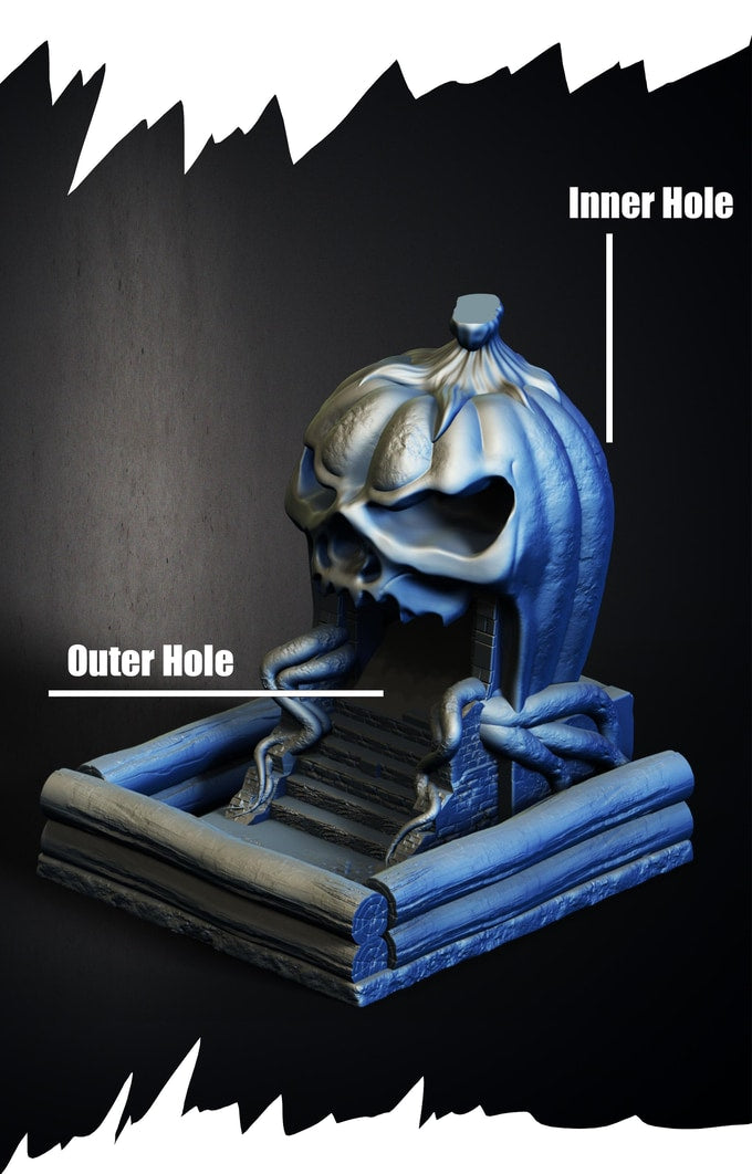 Slope3D - Pumpkin (Fortress) Dice Tower - DnD/TTRPG/Roleplaying/Wargames