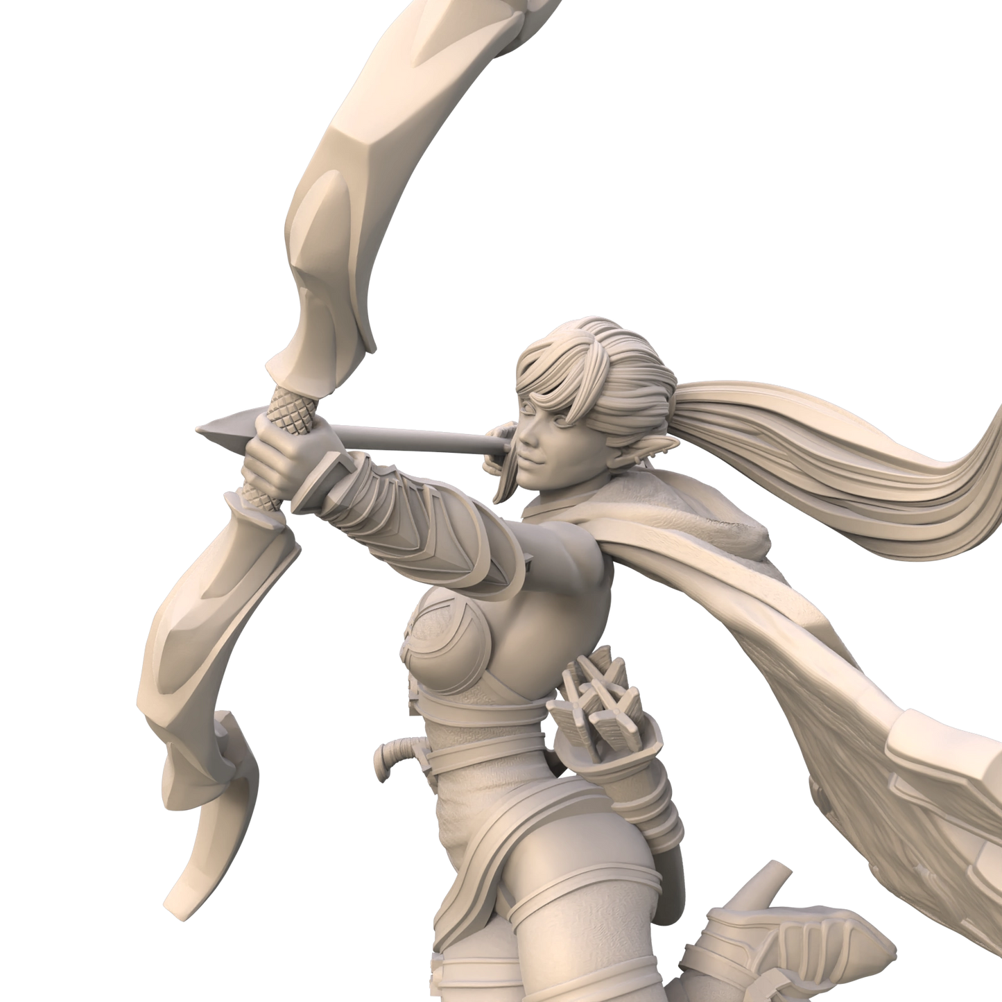Ravi - Fantasy Girls #3 - Azura the Archer - 75mm Pin Up/Figure/Model/Diorama