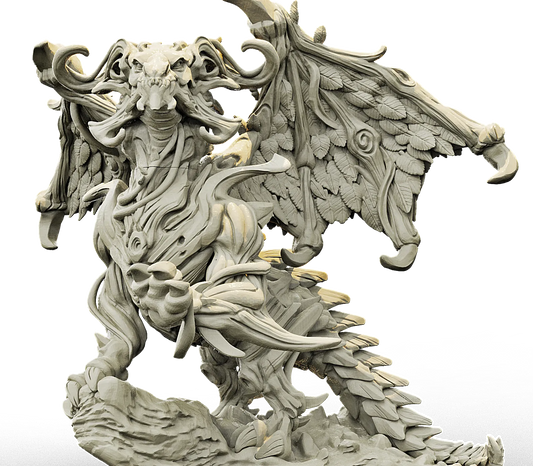Brayan Nafarrate - Bestiary #4 - Forest Dragon - DnD/TTRPG Figure/Miniature