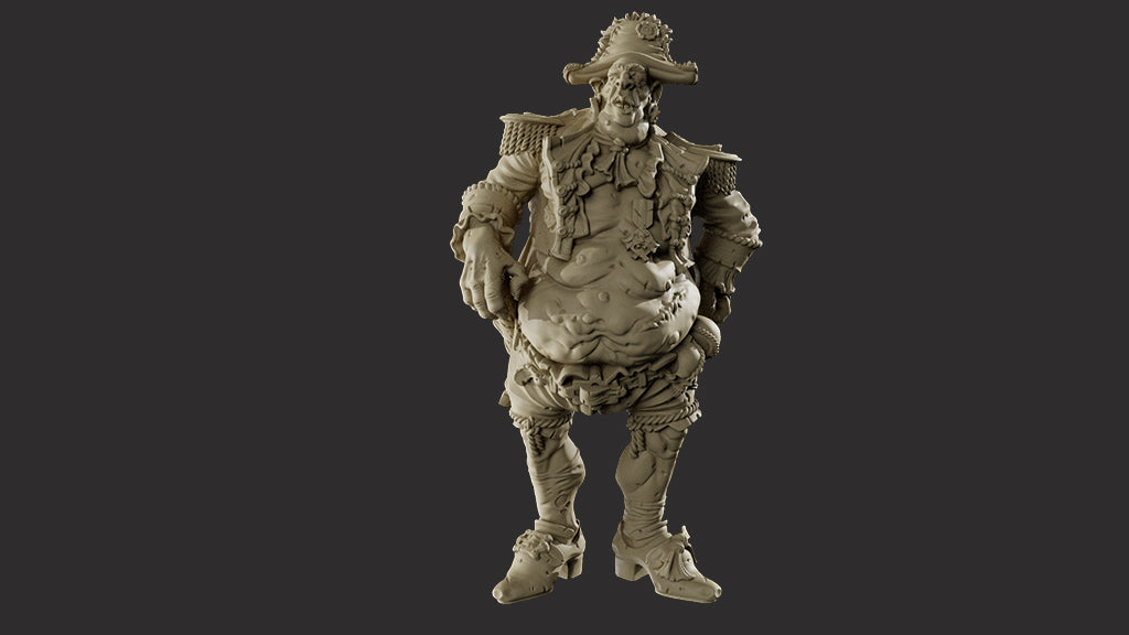 Bemazz Miniatures - Unstoppable Horde - Ogre Captain - DnD/TTRPG Figure/Miniature