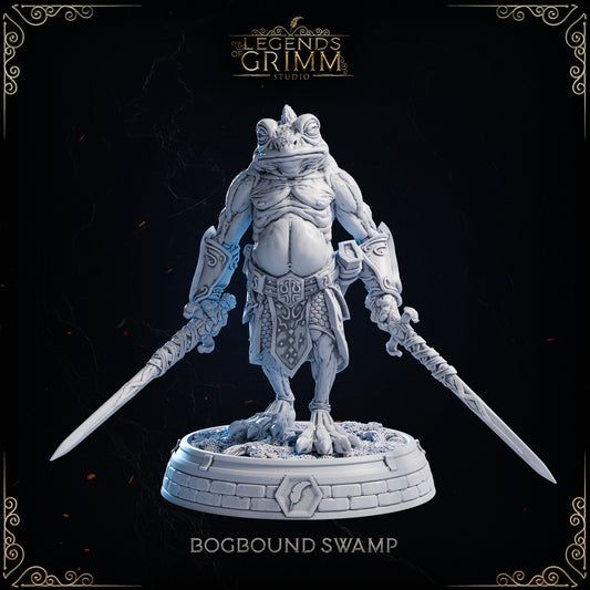 Grimm Legends - Bogbound Swamp - Frog Dualwield - DnD/TTRPG Figure/Miniature