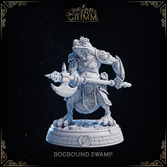 Grimm Legends - Bogbound Swamp - Frog Halberd #2 - DnD/TTRPG Figure/Miniature