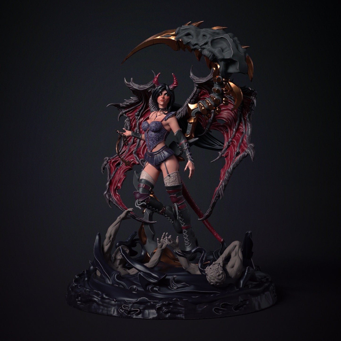 Masons Miniatures - Succubus Awakening - 100mm Pin Up/Figure/Model/Diorama