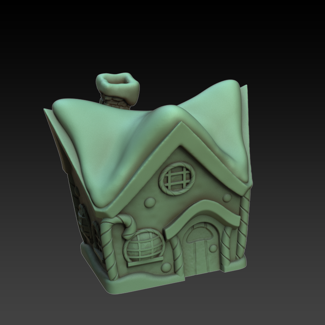 Fantasy3DTabletop - Gingerbread Dice Box/Case - DnD/TTRPG/Roleplaying/Wargames