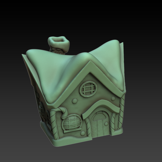 Fantasy3DTabletop - Gingerbread Dice Box/Case - DnD/TTRPG/Roleplaying/Wargames