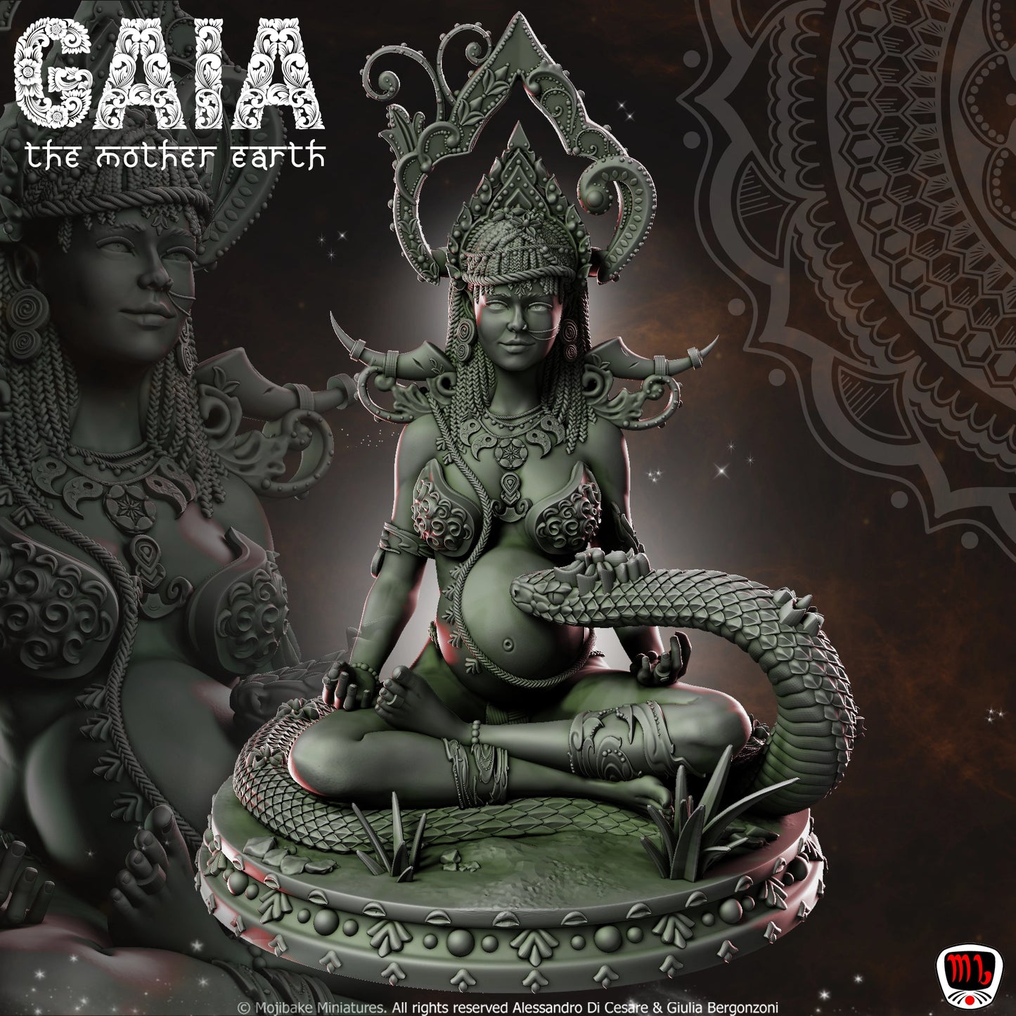 Mojibake - Hidden in the Shadows - Gaia, The Mother Earth - 120mm Pin Up/Figure/Model/Diorama