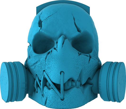 Digital Creative Works - Skull Headphone/Controller Mount - Gas Mask - Prop/Decoration