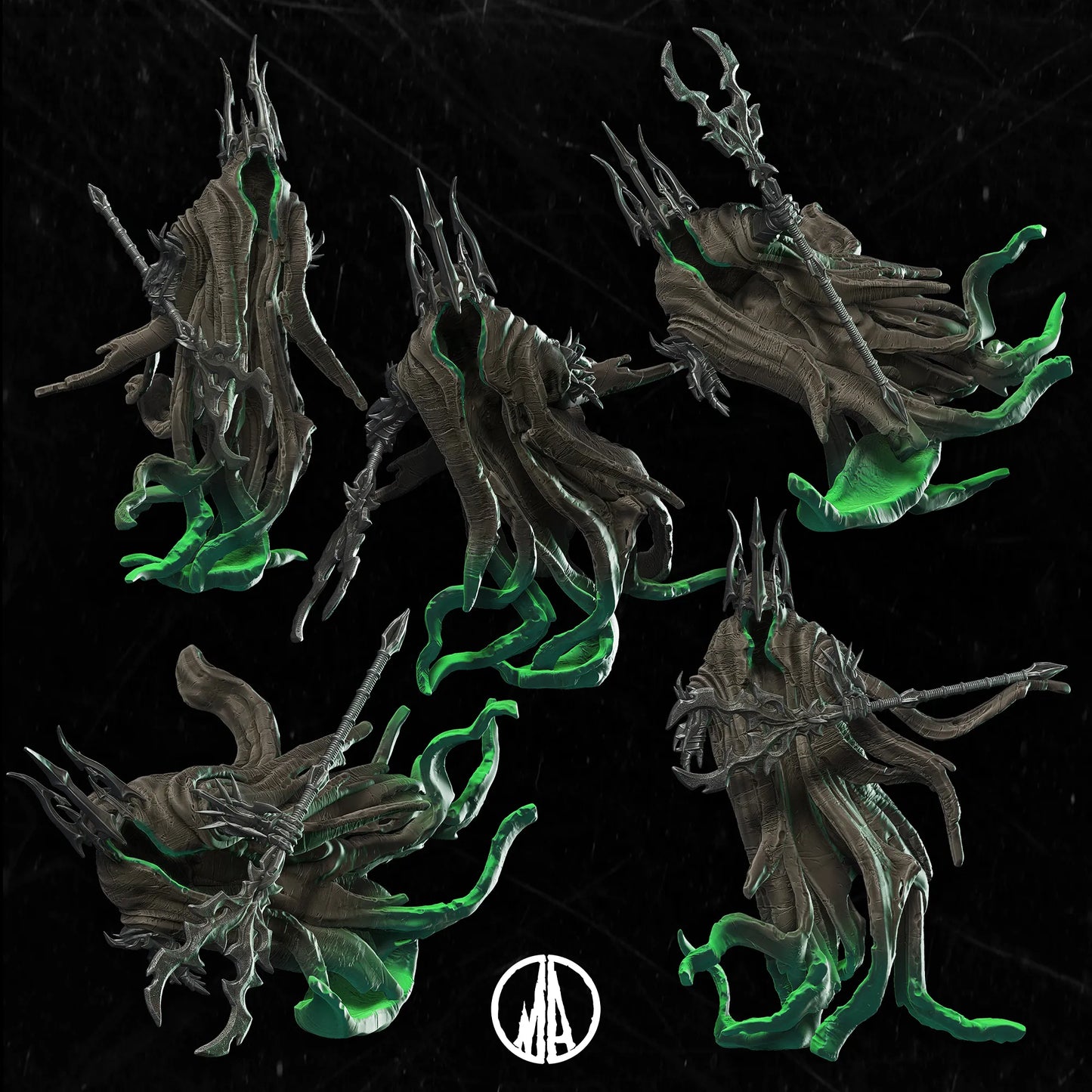 Monolith Arts - Lost Souls II - Ghost Mage - DnD/TTRPG Figure/Miniature