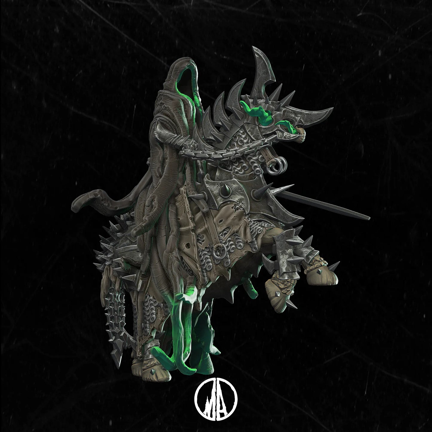 Monolith Arts - Lost Souls II - Ghost Rider - DnD/TTRPG Figure/Miniature