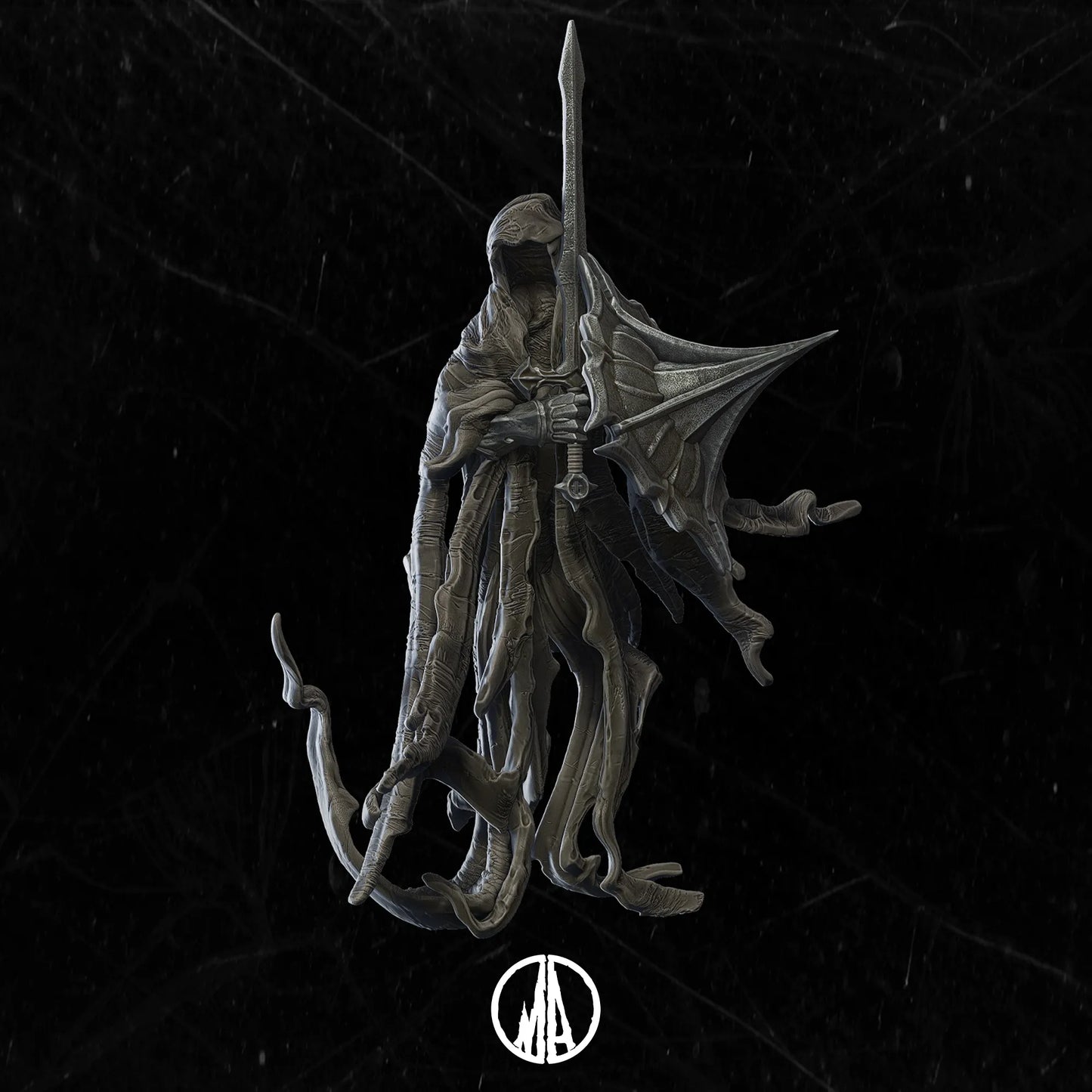 Monolith Arts - Lost Souls II - Ghost Warrior - DnD/TTRPG Figure/Miniature