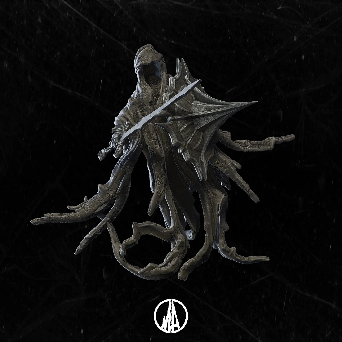 Monolith Arts - Lost Souls II - Ghost Warrior - DnD/TTRPG Figure/Miniature