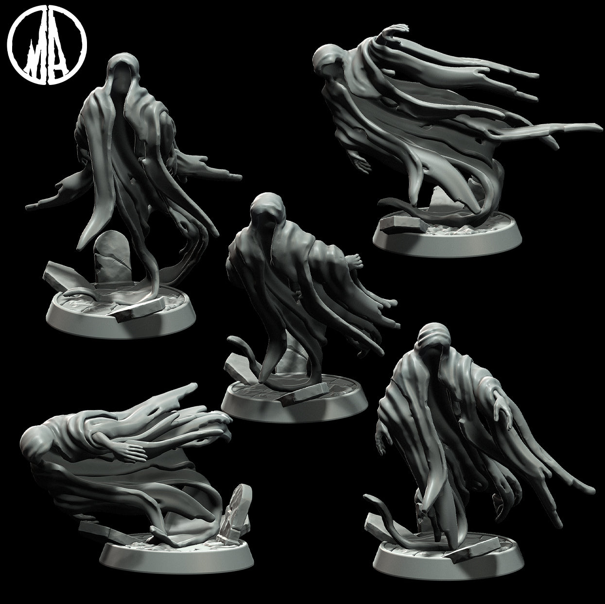 Monolith Arts - Lost Souls - Ghost - DnD/TTRPG Figure/Miniature