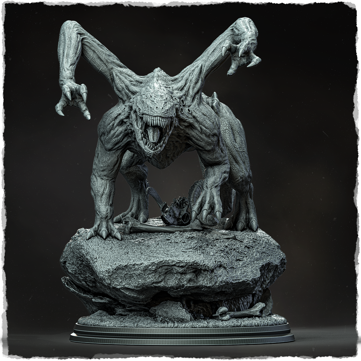 Evox Arts - Arcanterra #2 - Draconic Ghoul - DnD/TTRPG Figure/Miniature