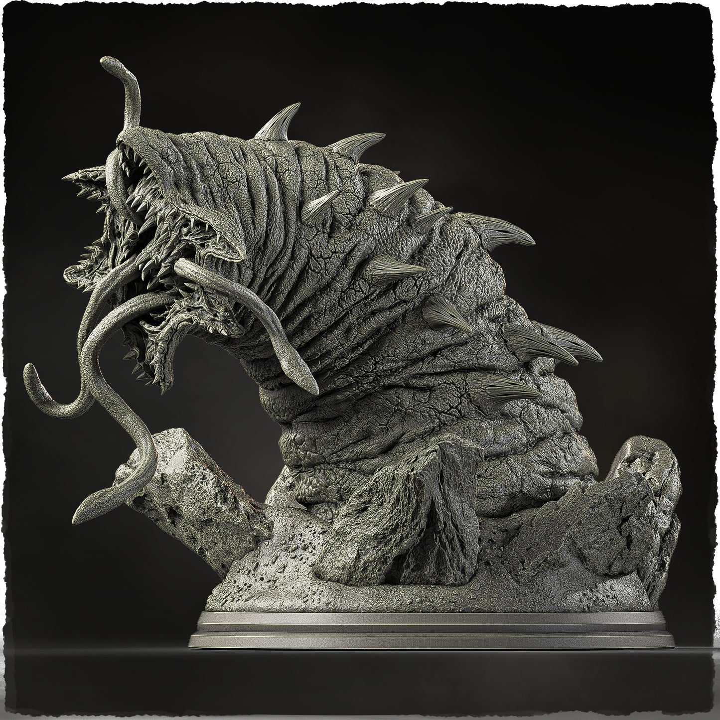Evox Arts - World Dragons #2 - African Giant Wurm - DnD/TTRPG Figure/Miniature