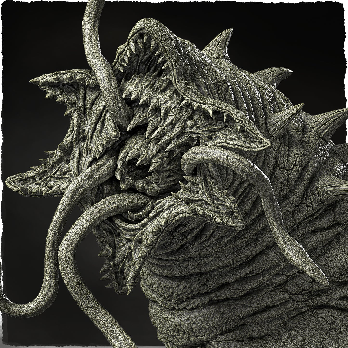Evox Arts - World Dragons #2 - African Giant Wurm - DnD/TTRPG Figure/Miniature