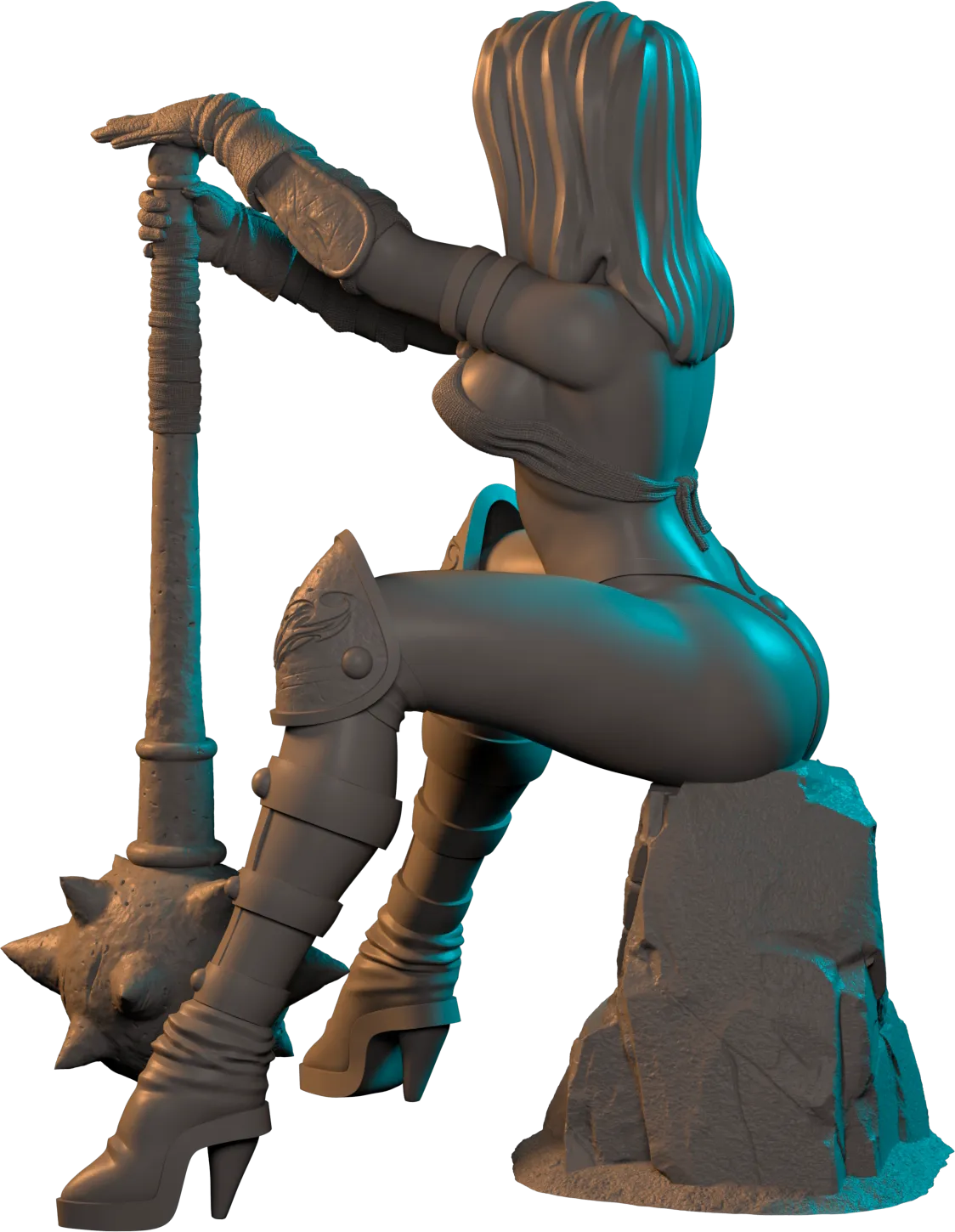 Clover Leaves - Fighter Girl #3 - Ginia - 75mm Pin Up/Figure/Model/Diorama