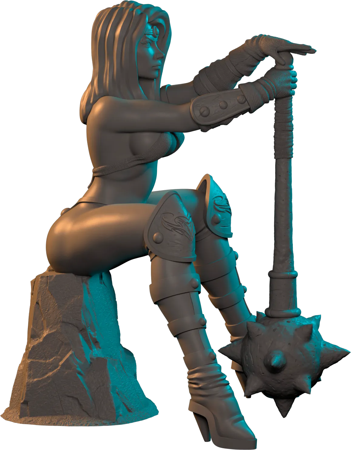 Clover Leaves - Fighter Girl #3 - Ginia - 75mm Pin Up/Figure/Model/Diorama